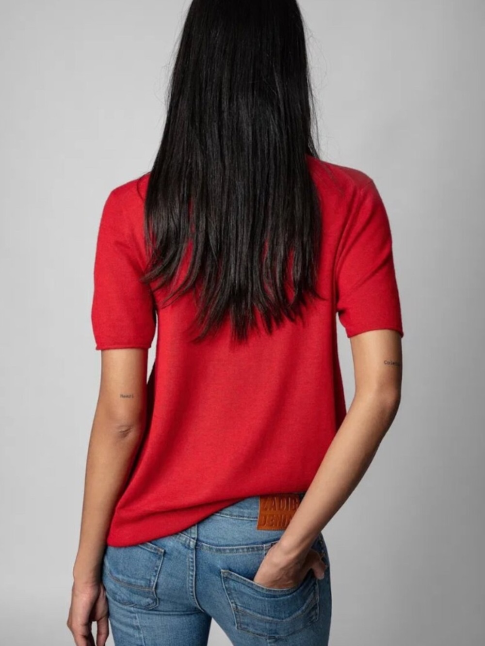 Cashmere Zadig & Voltaire short sleeve sweater. Ida Cashmere Jumper - Picture 2 of 8